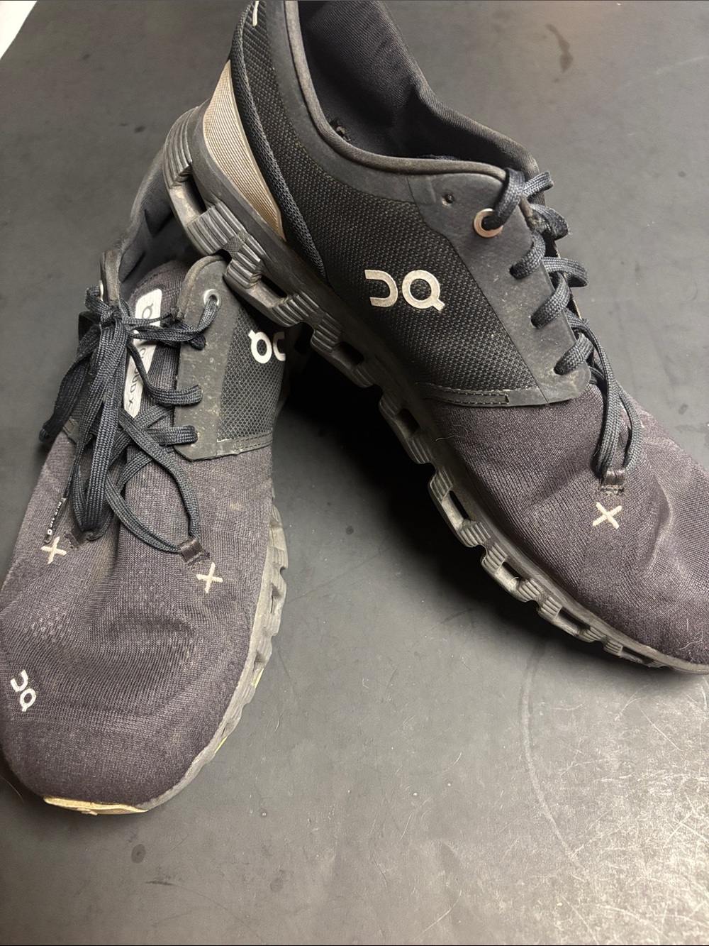 On Running Men's Sneakers in Black with Gray Accent